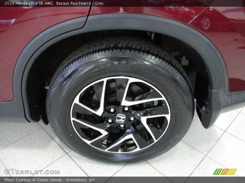 Basque Red Pearl II / Gray 2016 Honda CR-V SE AWD