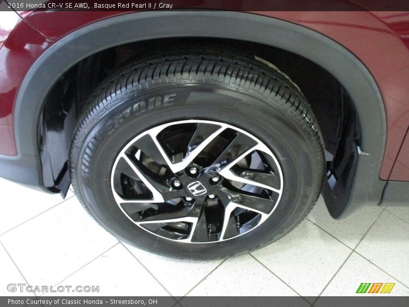 Basque Red Pearl II / Gray 2016 Honda CR-V SE AWD
