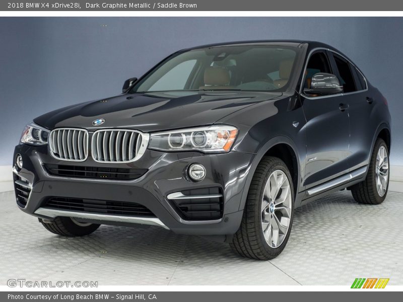 Dark Graphite Metallic / Saddle Brown 2018 BMW X4 xDrive28i