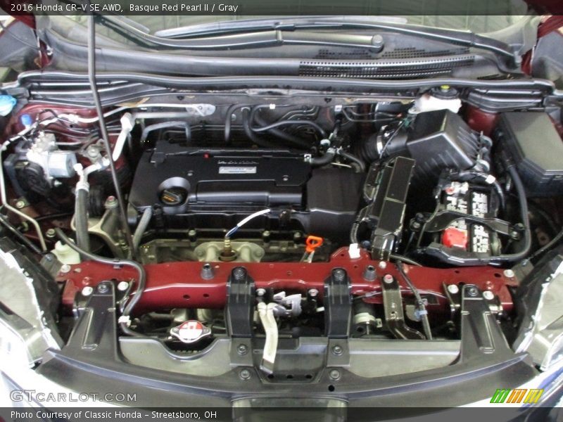 Basque Red Pearl II / Gray 2016 Honda CR-V SE AWD