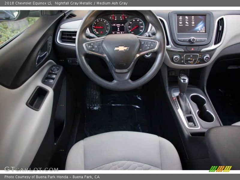 Nightfall Gray Metallic / Medium Ash Gray 2018 Chevrolet Equinox LS