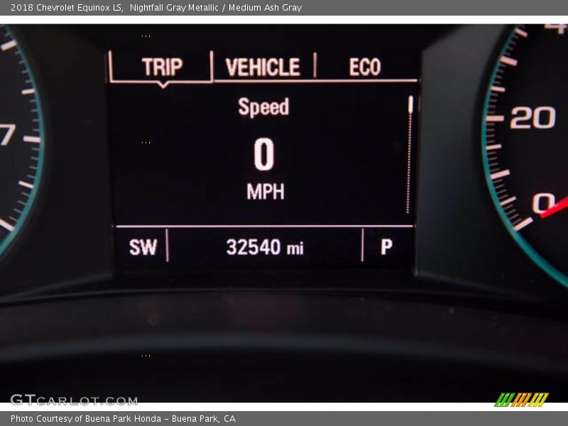 Nightfall Gray Metallic / Medium Ash Gray 2018 Chevrolet Equinox LS