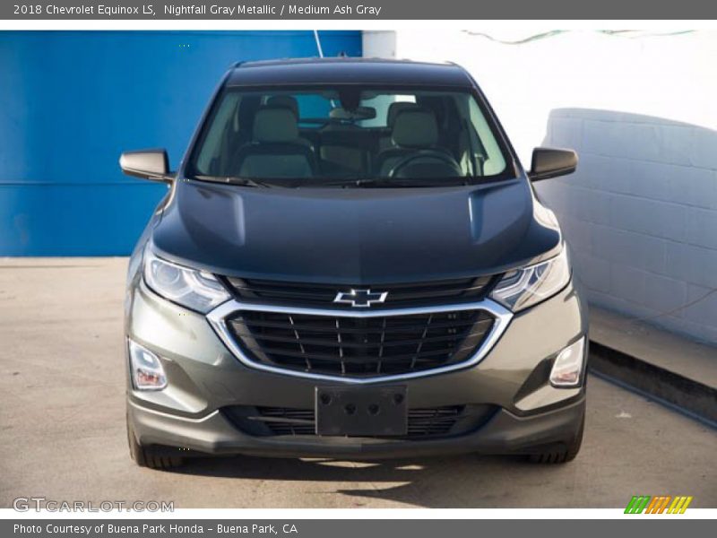 Nightfall Gray Metallic / Medium Ash Gray 2018 Chevrolet Equinox LS