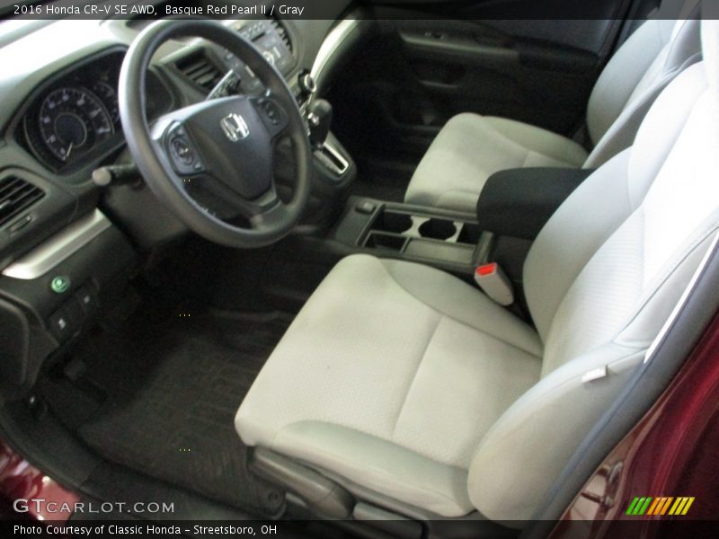 Basque Red Pearl II / Gray 2016 Honda CR-V SE AWD