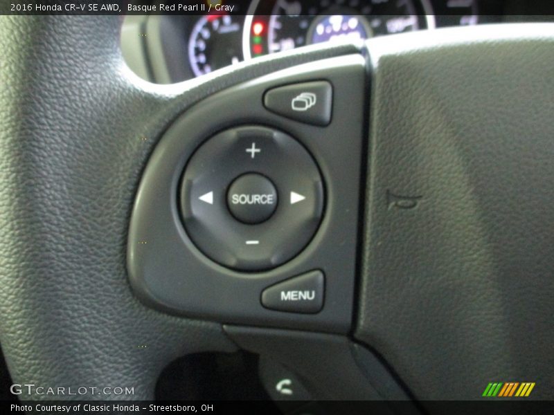 Basque Red Pearl II / Gray 2016 Honda CR-V SE AWD