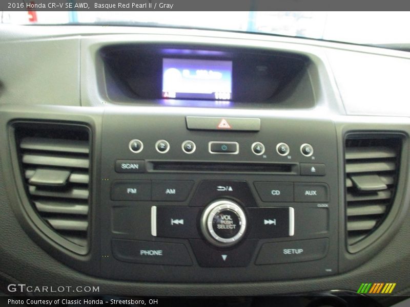 Basque Red Pearl II / Gray 2016 Honda CR-V SE AWD