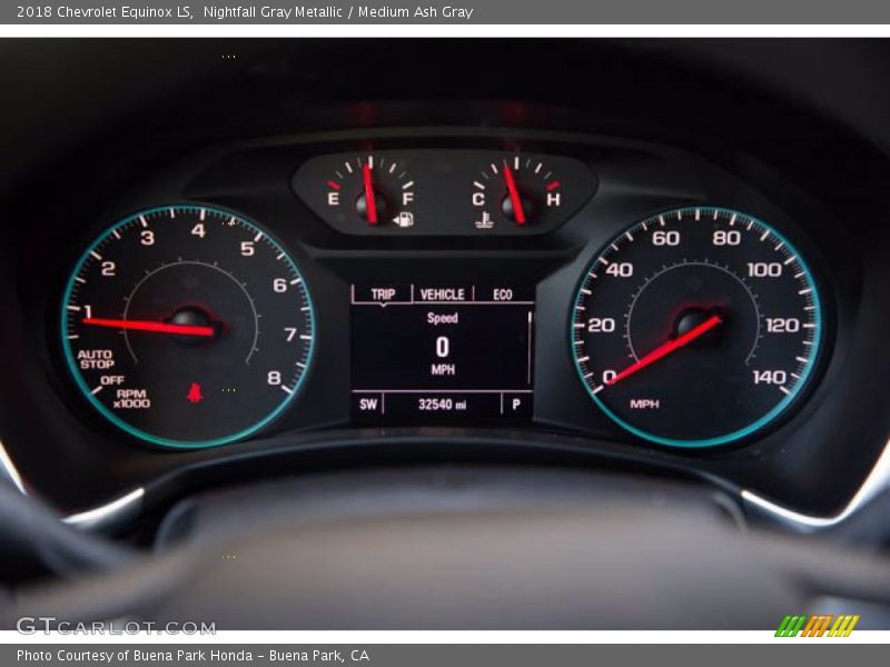 Nightfall Gray Metallic / Medium Ash Gray 2018 Chevrolet Equinox LS