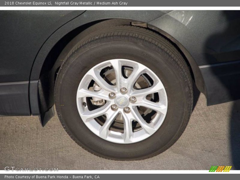 Nightfall Gray Metallic / Medium Ash Gray 2018 Chevrolet Equinox LS