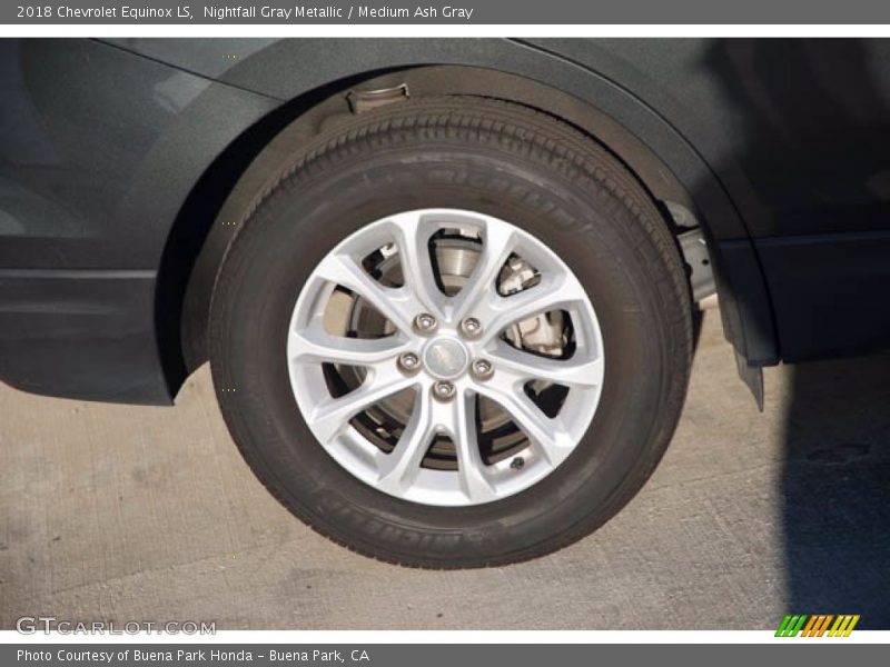 Nightfall Gray Metallic / Medium Ash Gray 2018 Chevrolet Equinox LS