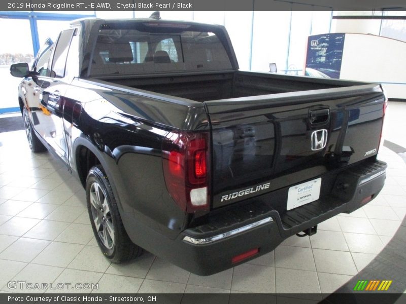 Crystal Black Pearl / Black 2019 Honda Ridgeline RTL-E AWD