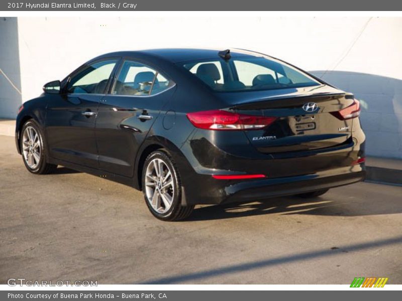 Black / Gray 2017 Hyundai Elantra Limited