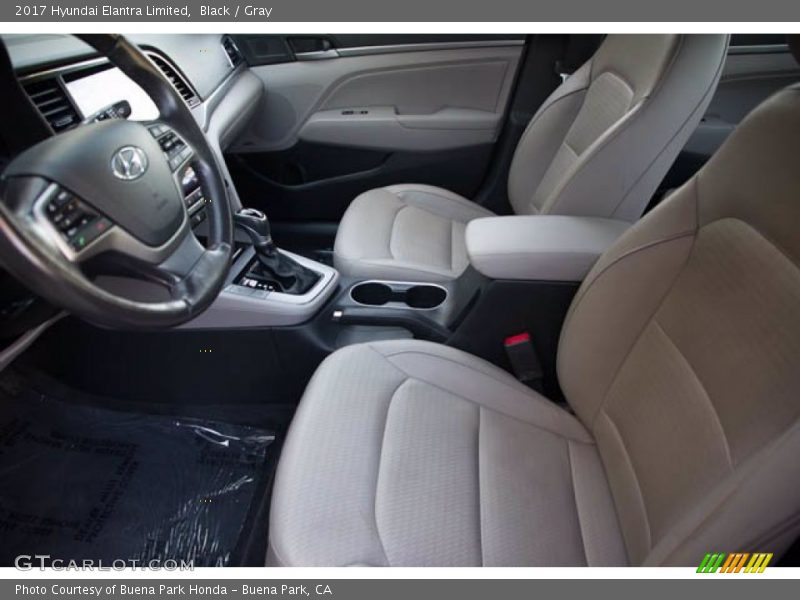 Black / Gray 2017 Hyundai Elantra Limited