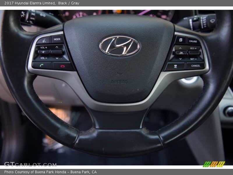 Black / Gray 2017 Hyundai Elantra Limited