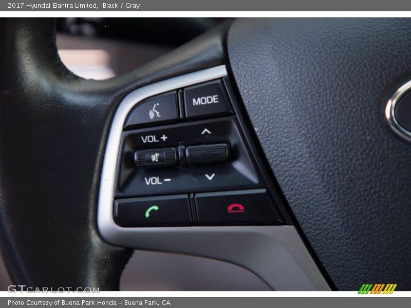 Black / Gray 2017 Hyundai Elantra Limited