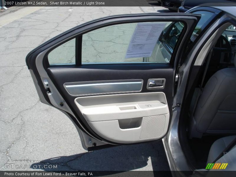Silver Birch Metallic / Light Stone 2007 Lincoln MKZ Sedan
