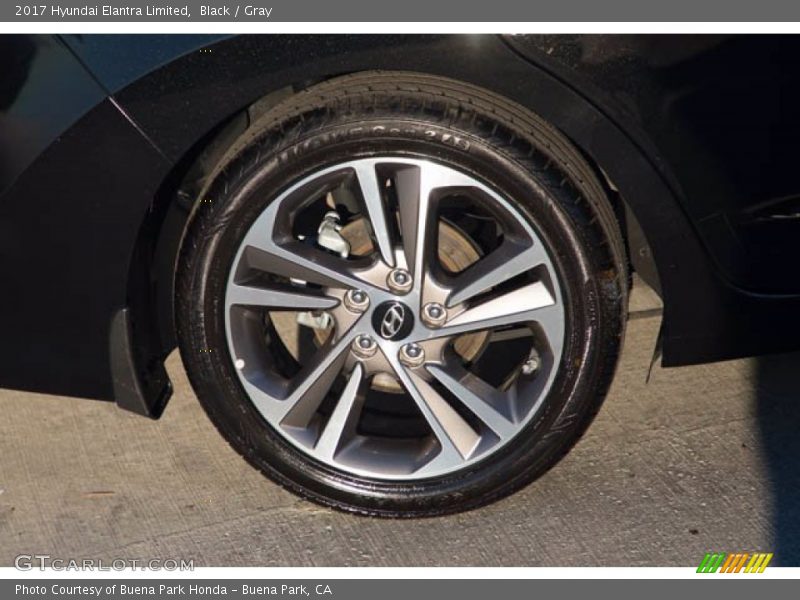 Black / Gray 2017 Hyundai Elantra Limited