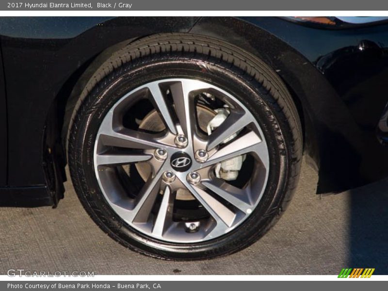 Black / Gray 2017 Hyundai Elantra Limited