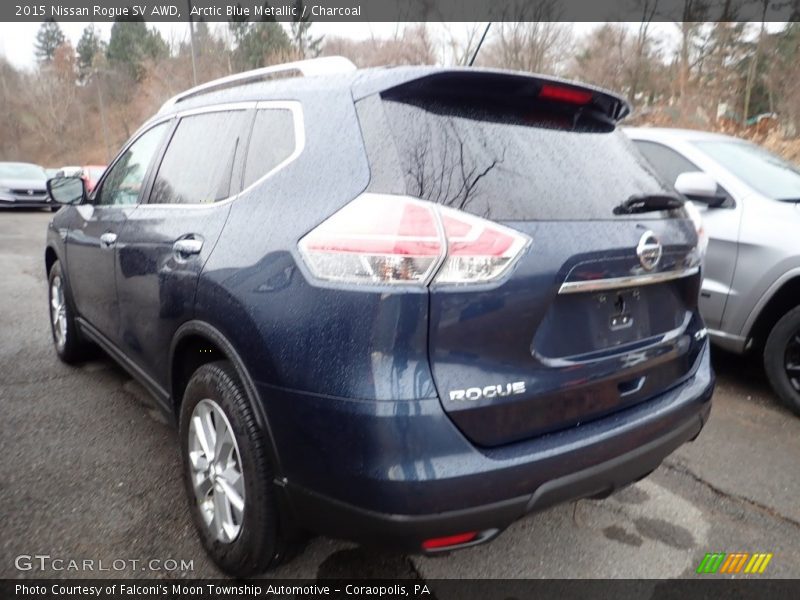 Arctic Blue Metallic / Charcoal 2015 Nissan Rogue SV AWD