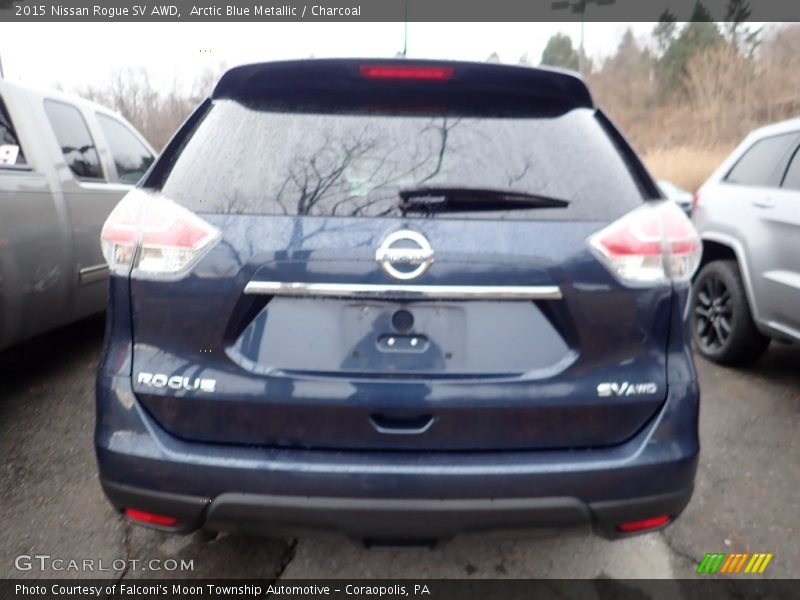 Arctic Blue Metallic / Charcoal 2015 Nissan Rogue SV AWD