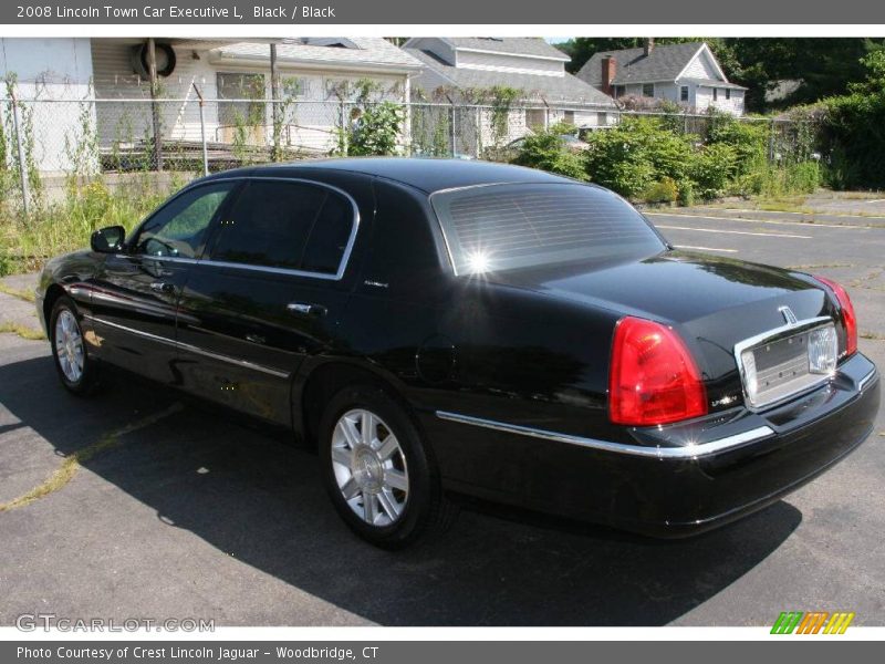 Black / Black 2008 Lincoln Town Car Executive L