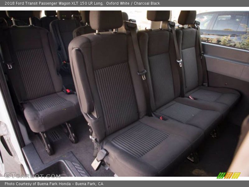 Oxford White / Charcoal Black 2018 Ford Transit Passenger Wagon XLT 150 LR Long