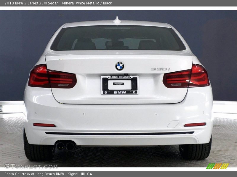 Mineral White Metallic / Black 2018 BMW 3 Series 330i Sedan