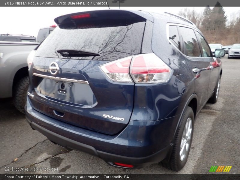 Arctic Blue Metallic / Charcoal 2015 Nissan Rogue SV AWD