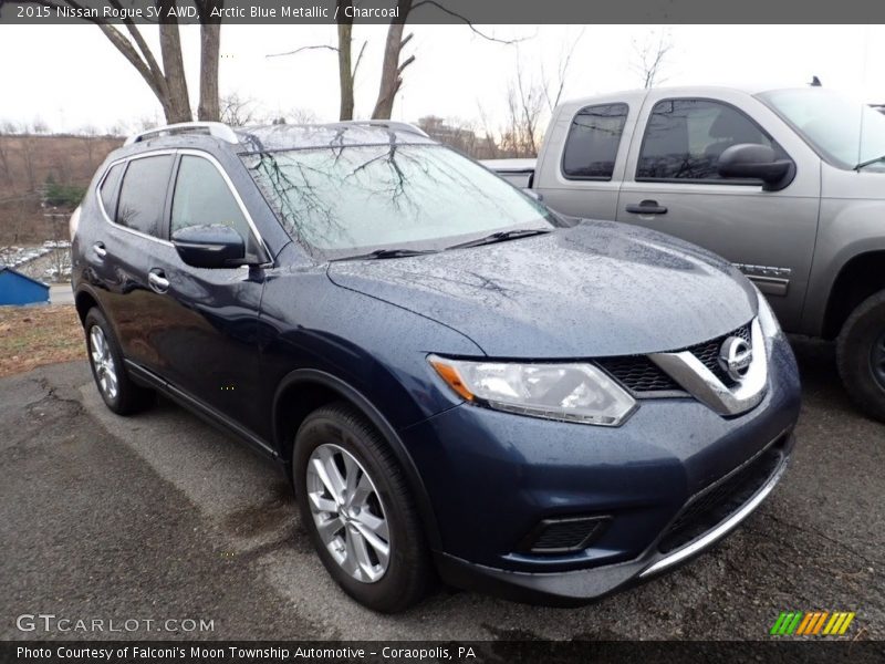 Arctic Blue Metallic / Charcoal 2015 Nissan Rogue SV AWD
