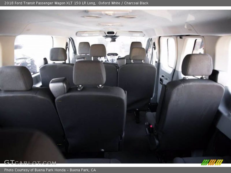 Oxford White / Charcoal Black 2018 Ford Transit Passenger Wagon XLT 150 LR Long