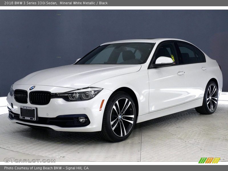 Mineral White Metallic / Black 2018 BMW 3 Series 330i Sedan
