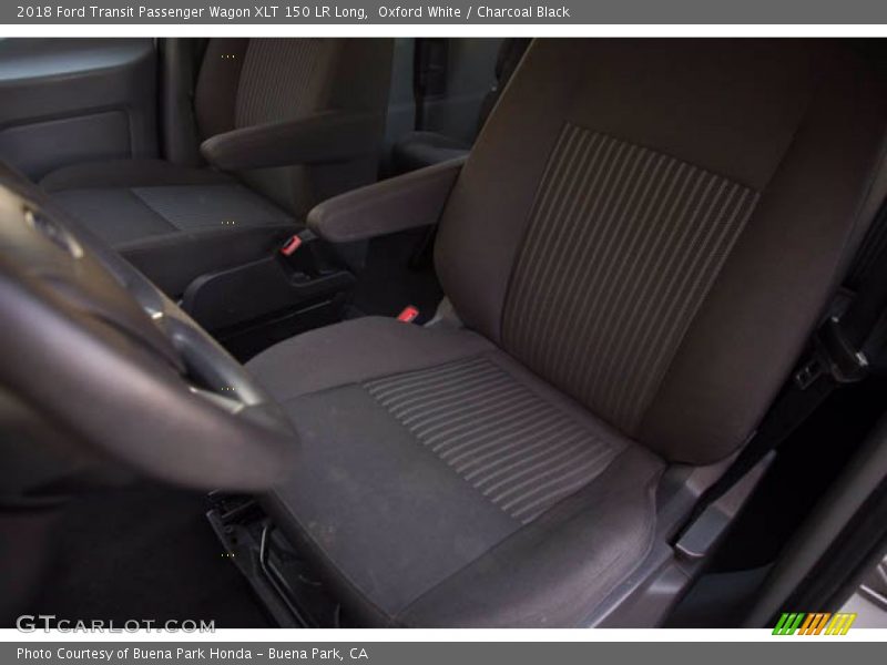 Oxford White / Charcoal Black 2018 Ford Transit Passenger Wagon XLT 150 LR Long