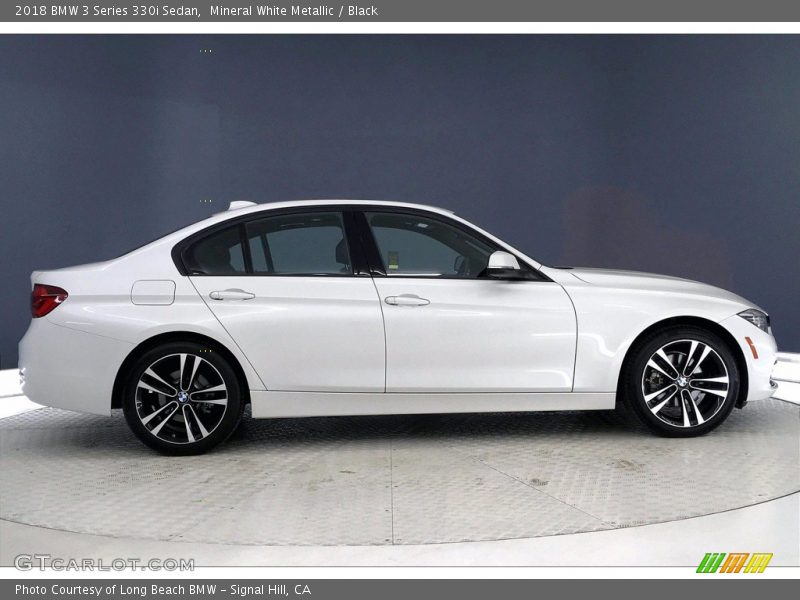 Mineral White Metallic / Black 2018 BMW 3 Series 330i Sedan