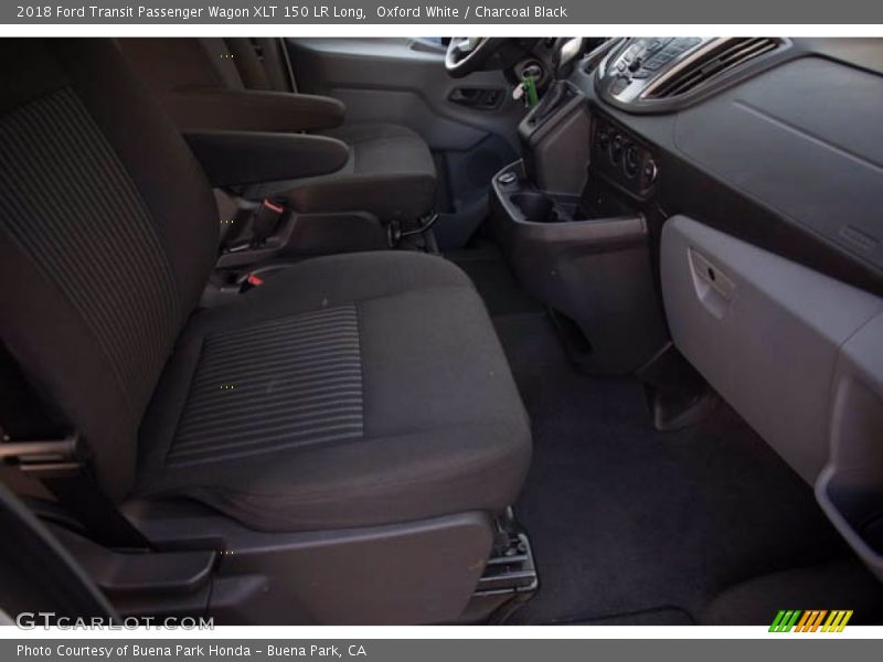 Oxford White / Charcoal Black 2018 Ford Transit Passenger Wagon XLT 150 LR Long