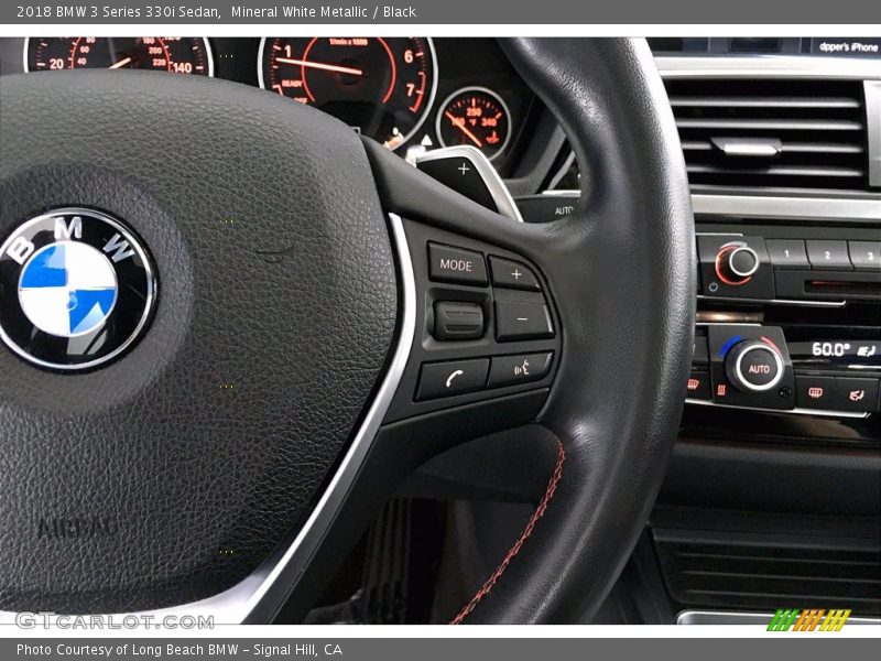 Mineral White Metallic / Black 2018 BMW 3 Series 330i Sedan