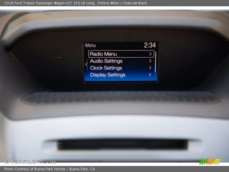 Oxford White / Charcoal Black 2018 Ford Transit Passenger Wagon XLT 150 LR Long