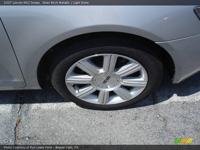 Silver Birch Metallic / Light Stone 2007 Lincoln MKZ Sedan
