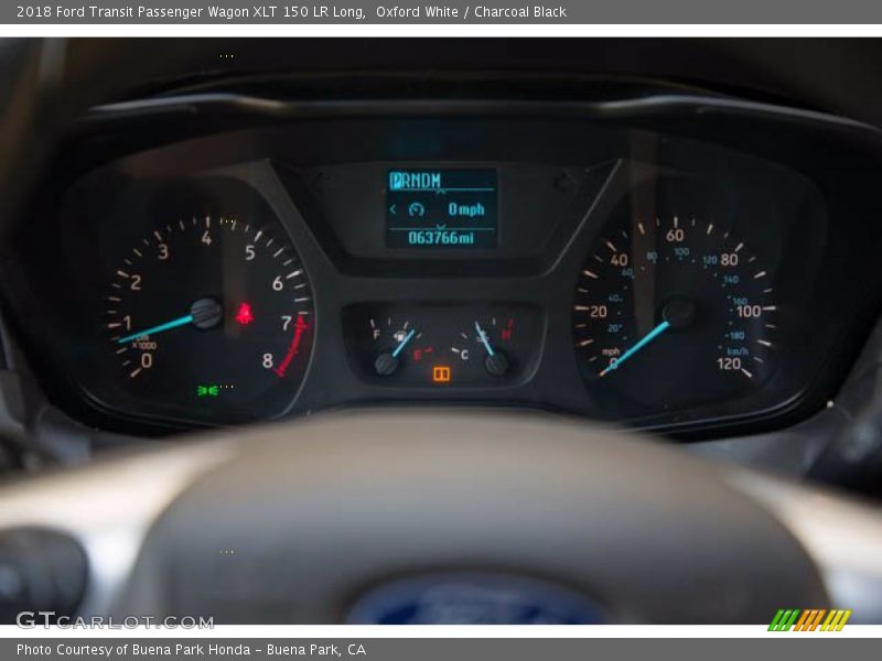 Oxford White / Charcoal Black 2018 Ford Transit Passenger Wagon XLT 150 LR Long