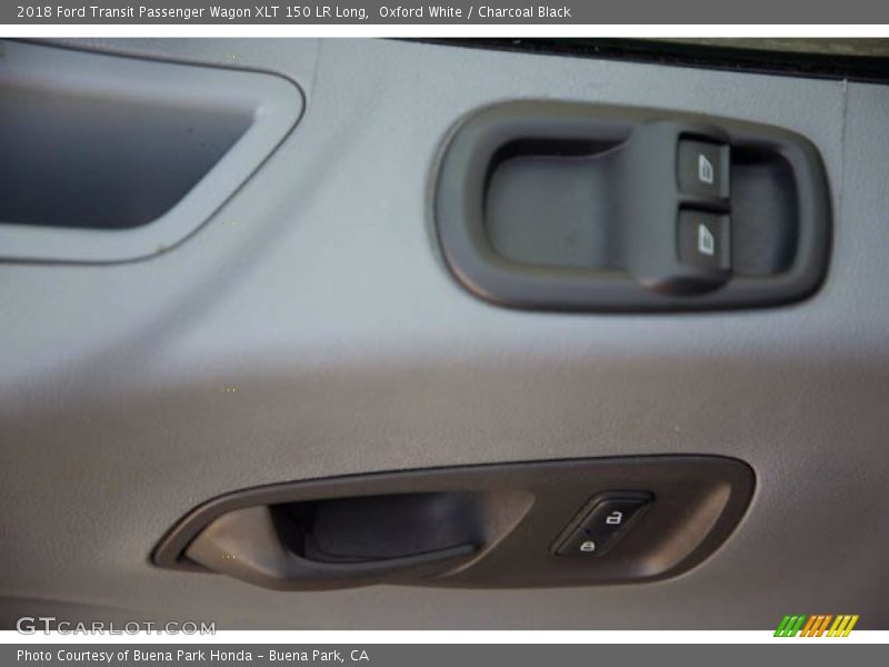 Oxford White / Charcoal Black 2018 Ford Transit Passenger Wagon XLT 150 LR Long