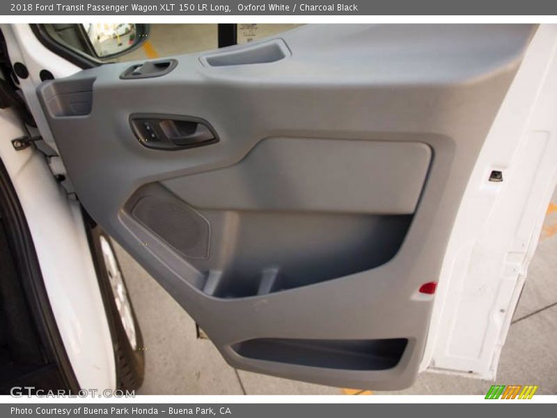 Oxford White / Charcoal Black 2018 Ford Transit Passenger Wagon XLT 150 LR Long
