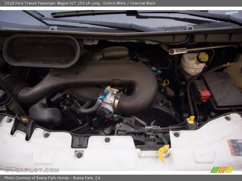 Oxford White / Charcoal Black 2018 Ford Transit Passenger Wagon XLT 150 LR Long