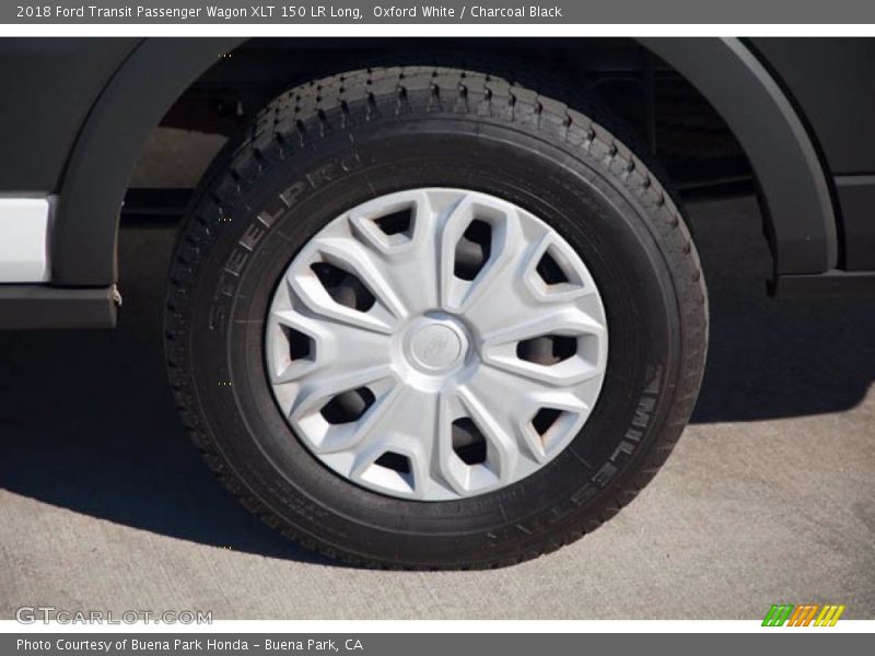 Oxford White / Charcoal Black 2018 Ford Transit Passenger Wagon XLT 150 LR Long