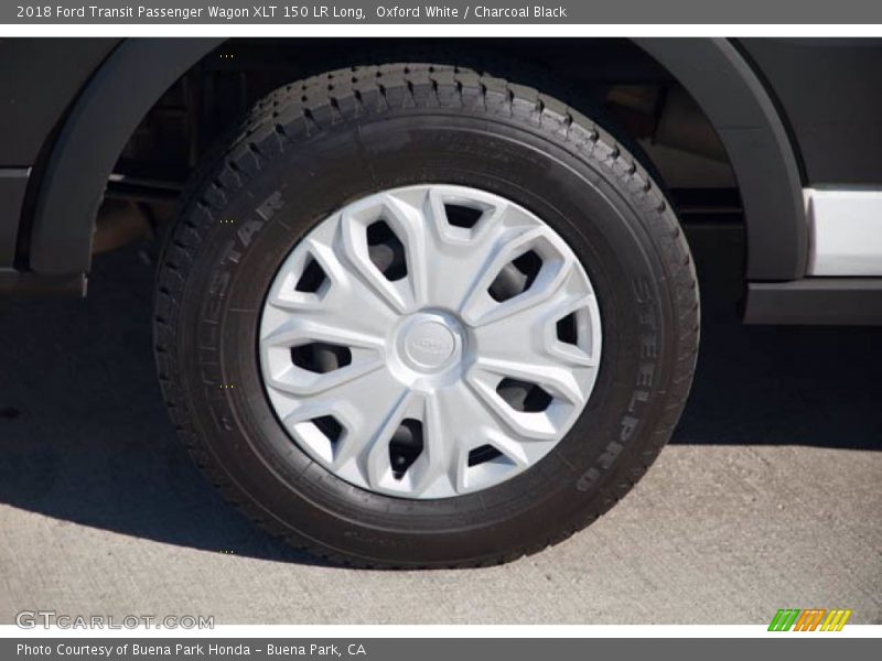 Oxford White / Charcoal Black 2018 Ford Transit Passenger Wagon XLT 150 LR Long