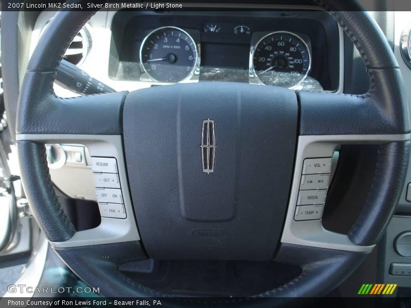 Silver Birch Metallic / Light Stone 2007 Lincoln MKZ Sedan