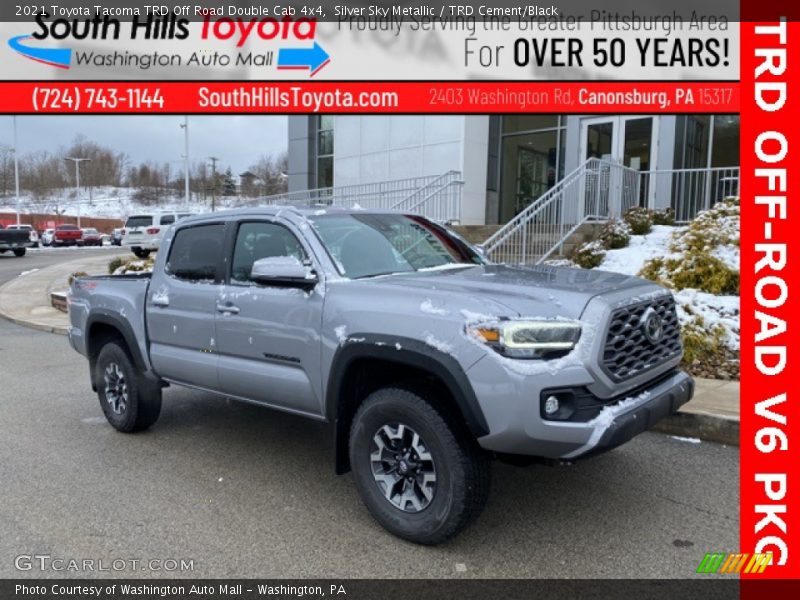 Silver Sky Metallic / TRD Cement/Black 2021 Toyota Tacoma TRD Off Road Double Cab 4x4
