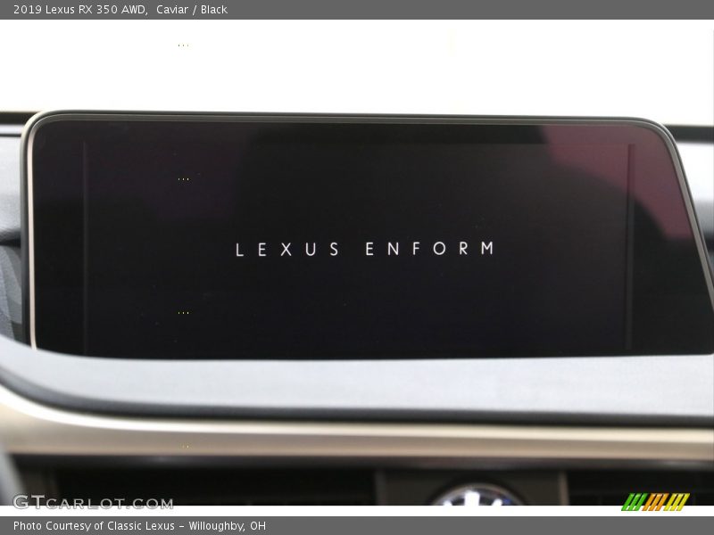 Caviar / Black 2019 Lexus RX 350 AWD