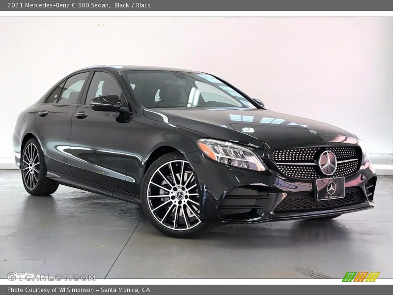 Black / Black 2021 Mercedes-Benz C 300 Sedan
