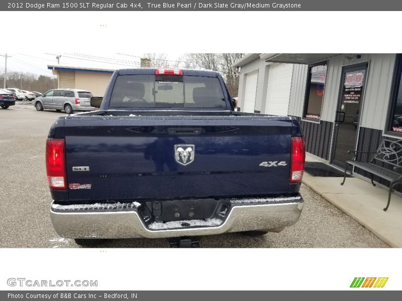 True Blue Pearl / Dark Slate Gray/Medium Graystone 2012 Dodge Ram 1500 SLT Regular Cab 4x4