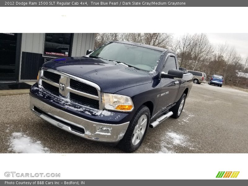 True Blue Pearl / Dark Slate Gray/Medium Graystone 2012 Dodge Ram 1500 SLT Regular Cab 4x4