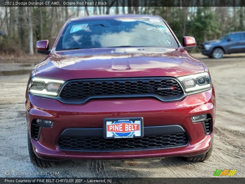 Octane Red Pearl / Black 2021 Dodge Durango GT AWD