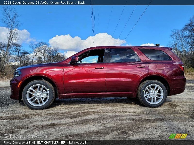 Octane Red Pearl / Black 2021 Dodge Durango GT AWD